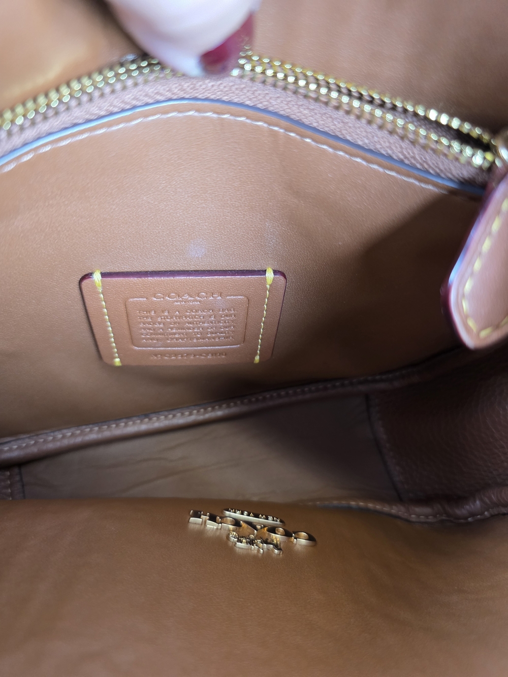 Coach Hadley Brown Mini Natural Woven Leather-Trim Crossbody Straw Bag - Picture 11 of 12